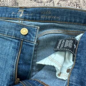 7 For All Mankind distressed skinny jean size 27